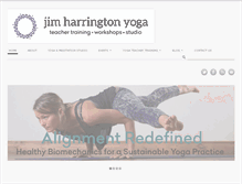 Tablet Screenshot of jimharringtonyoga.com